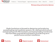 Tablet Screenshot of eagle-insulations.com